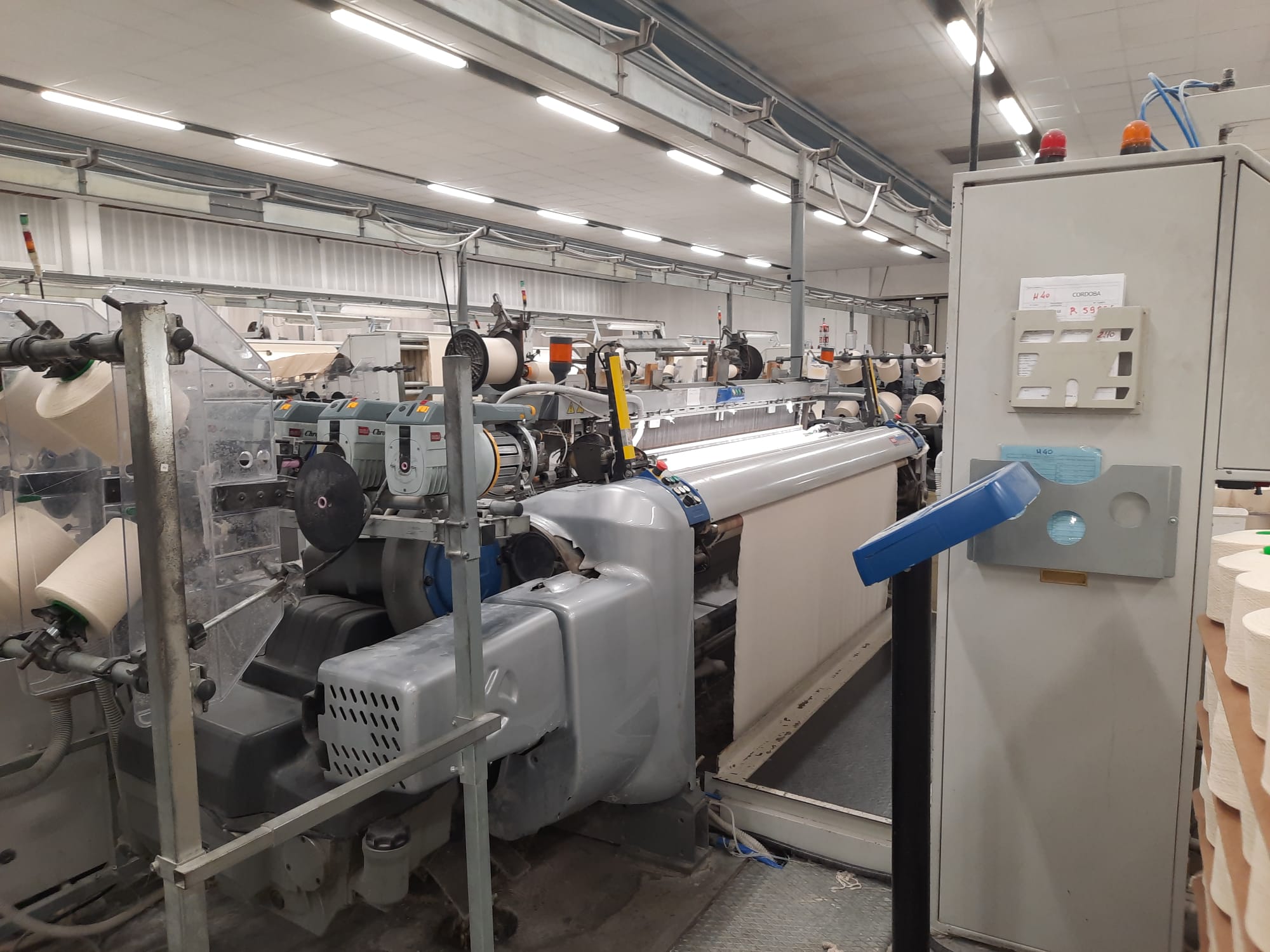 24  VAMATEX Looms mod. LEONARDO SILVER HI DRIVE yoc 2005, width 2100 mm